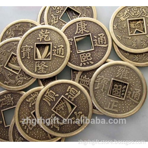 Copper Coated Chinese Ancient Money Coins Beads Finding--Jewelry Beads